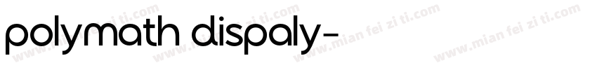 polymath dispaly字体转换